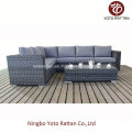 Grau Rattan Langes Sofa für Outdoor (1502)